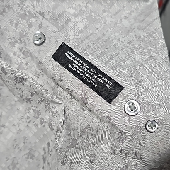 Murano Silver‎ Button Shirt Casual Size 15.5 - Picture 5 of 8